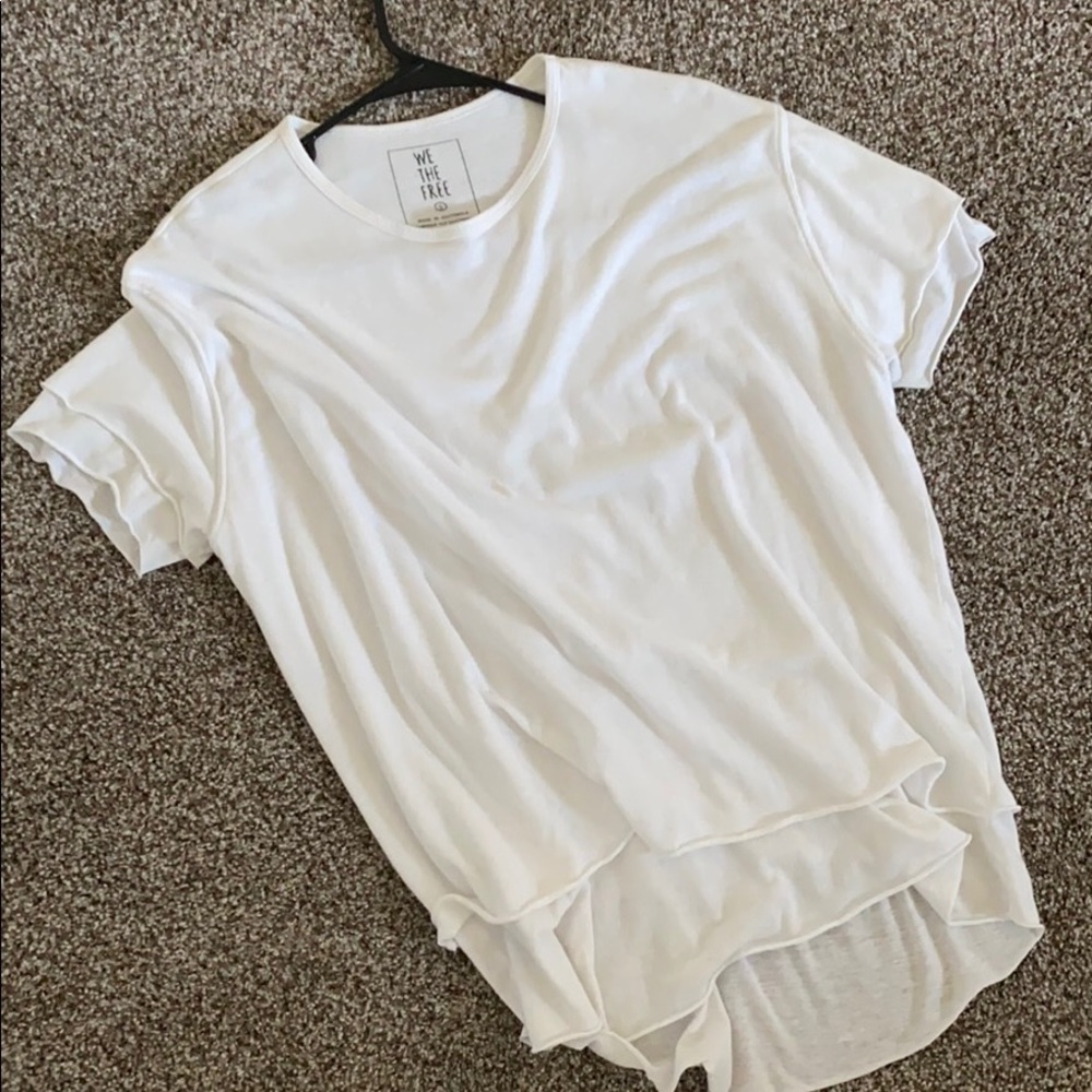 Free people white tunic T-shirt